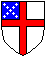 Spinning Episcopalian Shield, Small